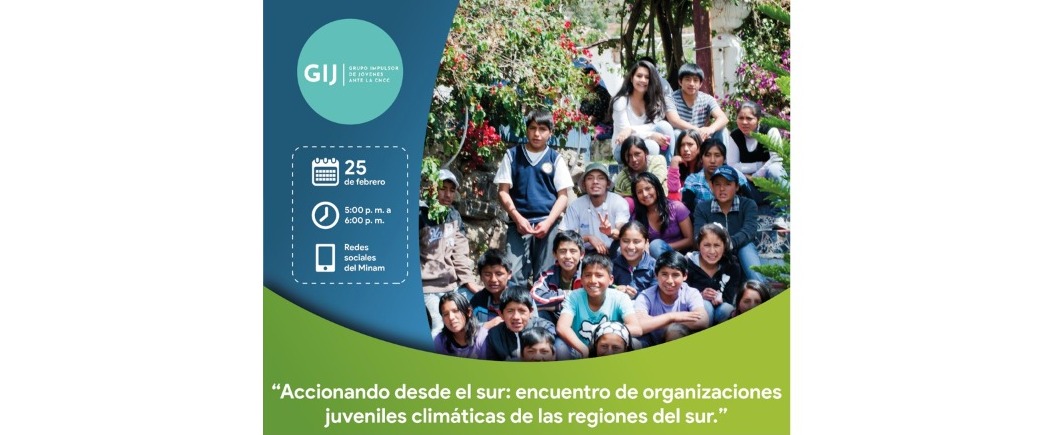 Participa en el Encuentro de organizaciones juveniles climáticas
